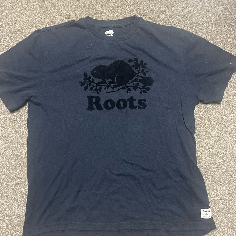 Roots Navy Organic Cooper Beaver T-Shirt